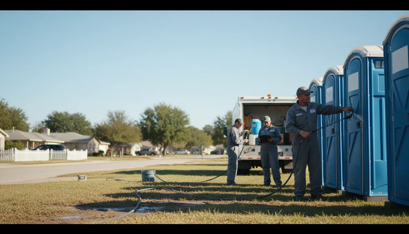 Long-Term Portable Toilet Rental in Noble, LA near me
